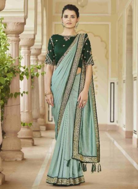 Pista Colour Avsar Vol 01 Shubhvastra New Latest Designer Heavy Vichitra Ethnic Wear Saree Collection 5415